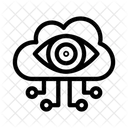 Cloud Computer Ansicht Symbol