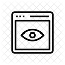 Ansicht Sichtbar Webseite Symbol