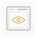 Ansicht Sichtbar Webseite Symbol