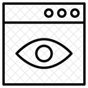 Sichtbare Website Auge Sichtbarkeit Symbol