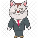 Business Cat Icon