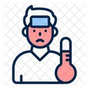 Sick Man Fever Icon