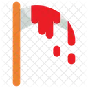 Sickle Halloween Blood Icon