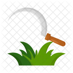 Sickle and grass  Icon