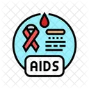 SIDA Concientizacion Sobre La Ayuda Cinta Sobre El SIDA Icono