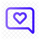 Side Chat Heart Mail Inbox Icon