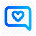 Side Chat Heart Communication Chat Icon