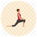 Side Lunge Yoga Icon