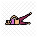 Side Lying Leg Icon