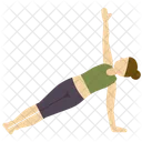 Side plank pose  Icon
