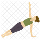 Side plank pose  Icon