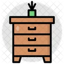 Side Table Bedside Table Furniture Icon