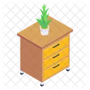 Side Table Decor Bedside Icon