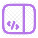 Sidebar Code Computer Web Icon