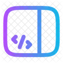Sidebar Code Computer Web Icon