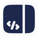 Sidebar Code Computer Web Icon