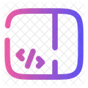 Sidebar Code Computer Web Icon