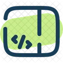 Sidebar Code Computer Web Icon
