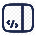 Sidebar Code Computer Web Icon