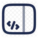 Sidebar Code Computer Web Icon