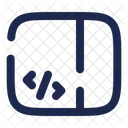 Sidebar Code Computer Web Icon