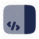Sidebar Code Computer Web Icon