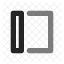 Sidebar Design Duo Line Icon