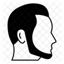 Sideburns Smiley Face Icon
