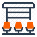 Sideline Bench Rest Sub Icon
