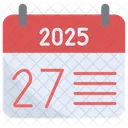 Siebenundzwanzigster 2025 Symbol