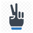 Sieg Hand Zeichen Symbol