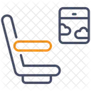 Siege Cote Fenetre Icône