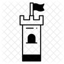 Siege Tower Castle Middle Ages Icon