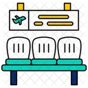 Sieges Dattente Aeroport Zone Dattente Icône