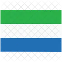 Bandera Pais Sierra Leona Icono