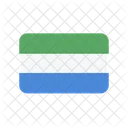 Sierra Leona Bandera Pais Icono