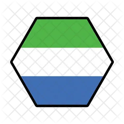 Sierra Leona Flag Icono