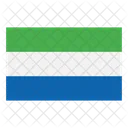 Sierra Leona Bandera Del Pais Bandera Icono