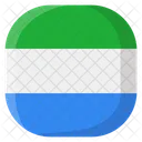 Sierra Leona Bandera Pais Icono