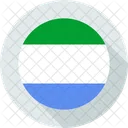 Sierra Leone Country Flag 아이콘