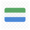 Sierra Leone Flag Country Icon