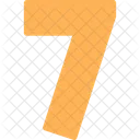 7 Numero Numeros Icono