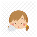 Girl Emoji Sigh Icon