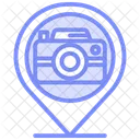 Sightseeing Duotone Line Icon Symbol