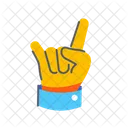Sign Horn Hand Icon