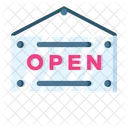 Open Sign Sign Open Signboard Icon