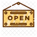 Open Sign Sign Open Signboard Icon