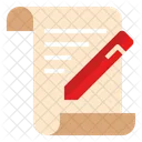 Sign Contract Document Icon