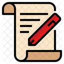 Sign Contract Document Icon