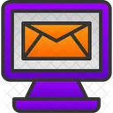 Electronic Mail At Circle Icon